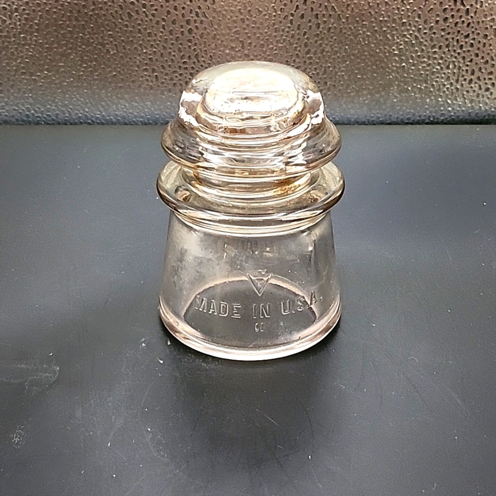 Vintage Whitall Tatum No. 2 Glass Insulator 4"